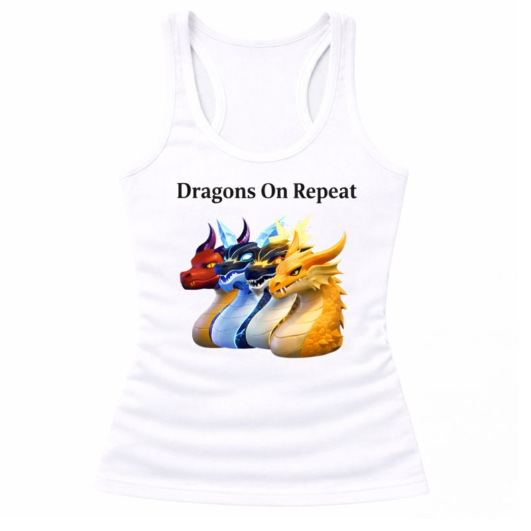 Dragons On Repeat Tank Top