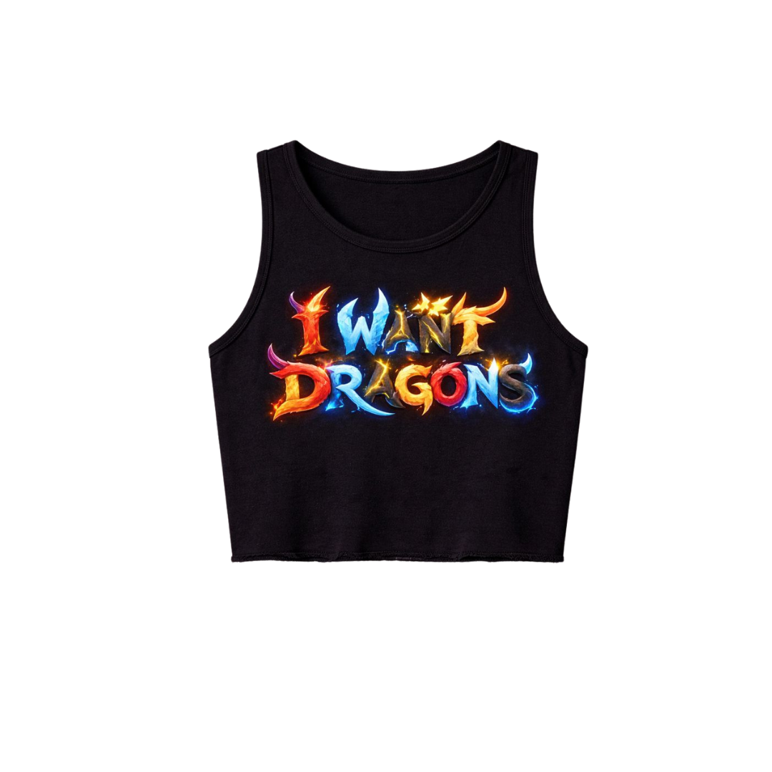 I want dragons Crop Top